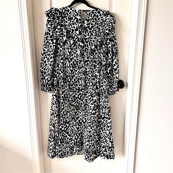 SANDY LIANG X Target Leopard Print Ruffled Long Sleeve Dress—SZ. Medium - Picture 14 of 15